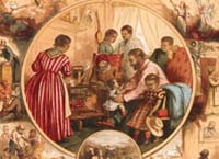 Detail, lithograph commemorating the Emancipation Proclamation